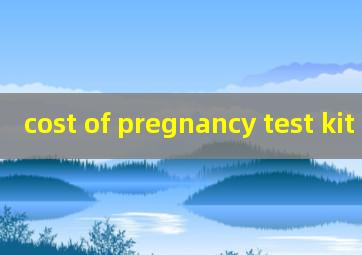 cost of pregnancy test kit
